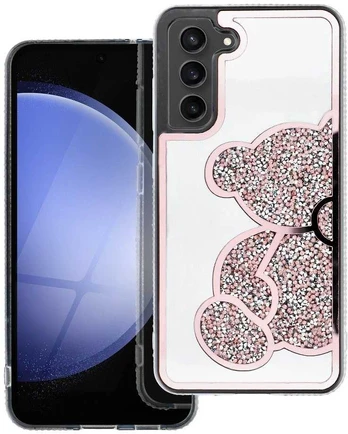 MEŠKIUKO DĖKLAS SAMSUNG S25 FE, rožinis
