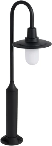 Beliani Sodo stulpas LED ABEDES juodas