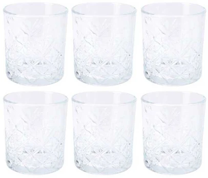 Stiklinės 340 ml, rinkinyje 6 vnt.