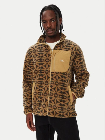 Quiksilver Fliso džemperis EQYPF03066 Šviesiai ruda Regular Fit