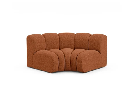 Modul Corner, "Lupine", 1 Seat, 185x95x70, Brick