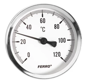 Termometras Ferro 40 mm, 1/4" horizontalus
