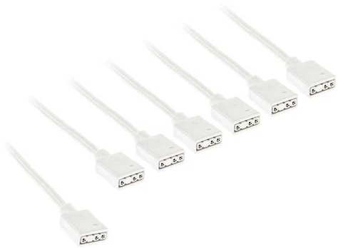 Kolink ARGB 1-6 splitter cable - 30cm, baltas