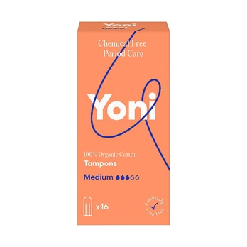 YONI ORGANIC COTTON MEDIUM tamponai (16 vnt.)