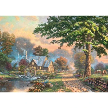 Dėlionė Schmidt Thomas Kinkade Studios: At The Old Mill Stream