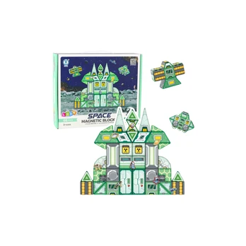 Magnetic Blocks Space Space Station 4D 66pcs