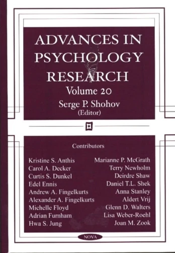 Advances in Psychology Research