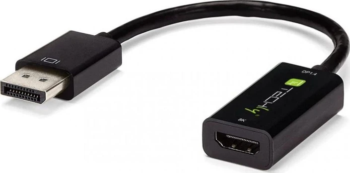 TECHLY Active DisplayPort 1.4 to HDMI 8K Adapteris Juodas