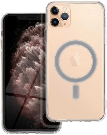 Dėklas Oem Clear Mag Cover case compatible with MagSafe for IPHONE 11 PRO MAX