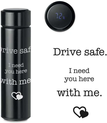 Termosas su termometru "Drive safe" (500ml)