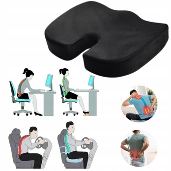 Ergonominė sėdėjimo pagalvė iš memory putų kėdei 45x35x7 cm