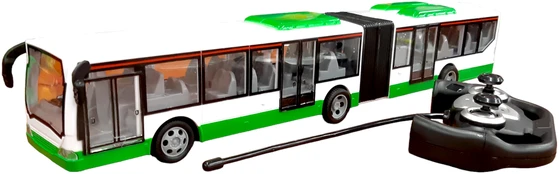 Radijo bangomis valdomas autobusas, žalias