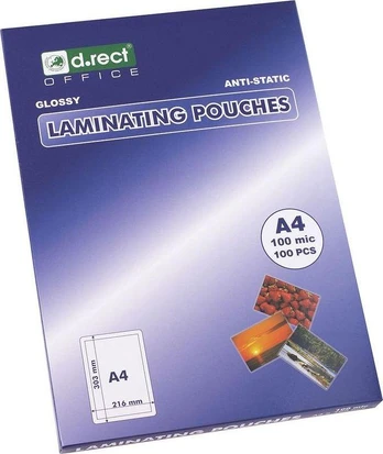 D.Rect Laminavimo folija A4 100 mic a'100 D.RECT
