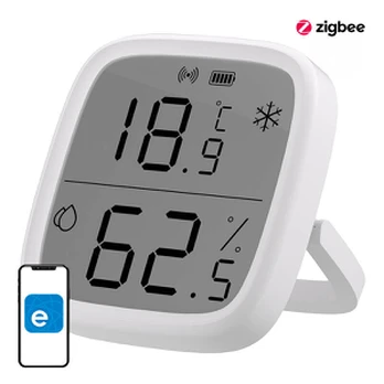 Temperatūros ir drėgmės jutiklis su LCD ekranu Sonoff SNZB-02D, Zigbee