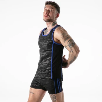 LOCKER GEAR - FULL MILITARY ACCESS TANKTOP BLUE XL