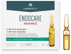 Ampulės Endocare Radance C Oil-Free, 2 ml, moterims