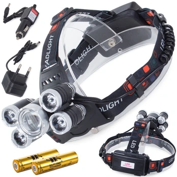 Priekinis žibintas su LED lempute CREE XM-L T6 4x XP-E