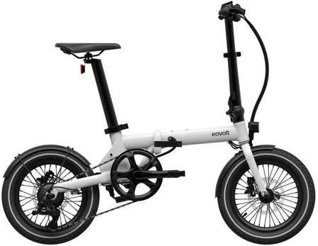 Dviratis 16' elektrinis sulankstomas Evolt Morning 250Wh baltas