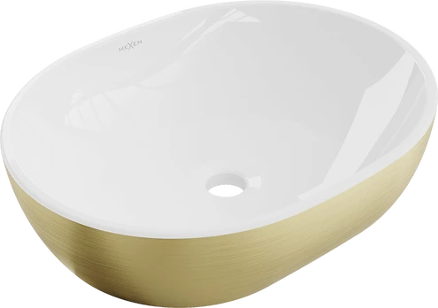 Praustuvas Mexen Viki 48 cm, Baltas/Gold lines