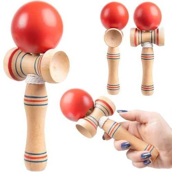 „KENDAMA“ Medinis įgūdžių žaidimas - raudonas