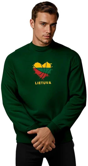 Tamsiai žalios spalvos džemperis LTU