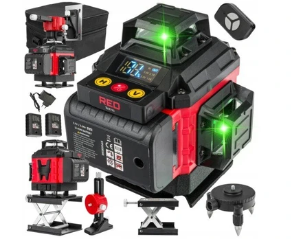 Linijinis lazerinis nivelyras Red Technic IP54, 1 vnt.