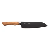 Japoniškas šefo peilis Santoku Satake Olive Black kaina