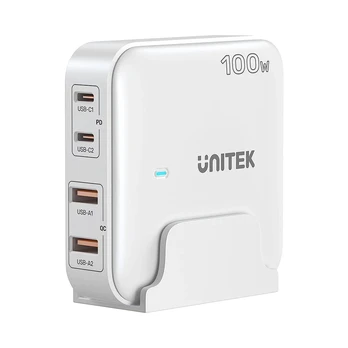 Unitek Įkroviklis biurkowa GaN 100W 2xUSB-A 2xUSB-C
