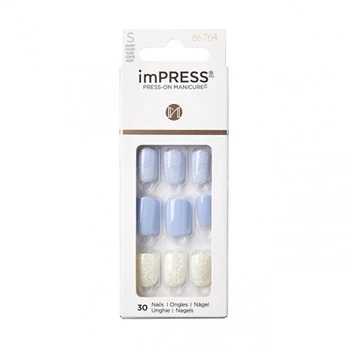 KISS - Lipnūs nagai IMPRESS Nagai Lavender Whisper 30 vnt.