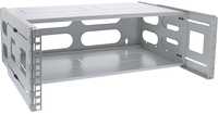 InLine® 19" foldable rack, 4U, 24-40cm depth, with cover, pilkas