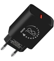 OBAL:ME sieninis įkroviklis USB-A 18W juodas
