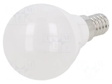 LED lamp | cool white | E14 | 230VAC | 520lm | 6W | 160° | 6400K