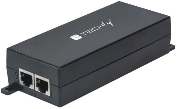 Techly „PoE+“ gigabito maitinimo šaltinis, 1x RJ45 30W 802.3af/at
