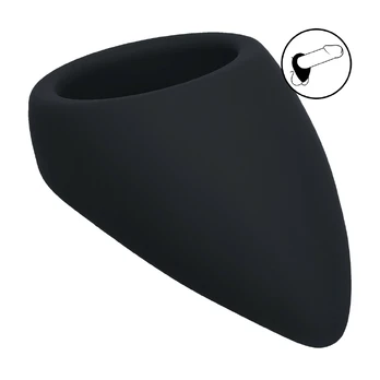 LEVELZ Teardrop Silicone Ring Black - Ergonomic Intimate Support System