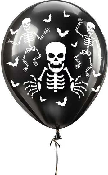 Fiesta Skelet balloner, 10 stk