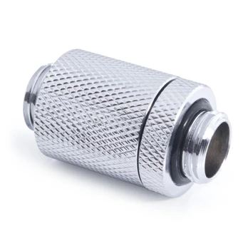 Alphacool ES D-Plug 25,5-40,5mm, G1/4 AG auf G1/4 AG - chrome