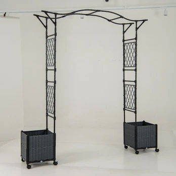Sodo arka, 208x40x250 cm, pilka