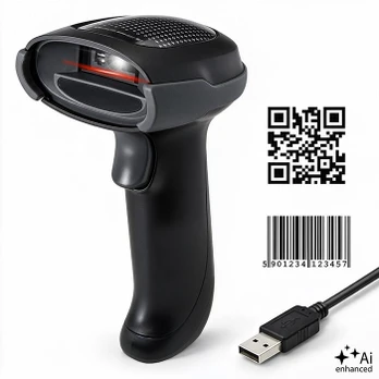 Qoltec Barcode Scanner 1D 2D | QR | EAN | USB
