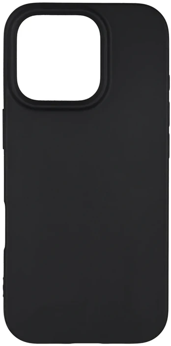 ESSENTIALS iPhone 16 Pro perdirbto TPU galinė dėžutė, juoda