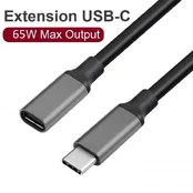 RoGer USB-C prailginimo kabelis 10Gbps / 1m / juodas kaina