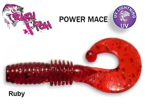 Guminukas Crazy fish Power Mace Ruby 4 cm Anyžiai