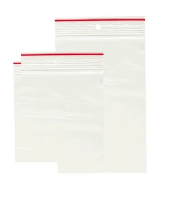 Užsegami Zip Lock maišeliai, 70X100mm, LDPE, 40mk, 100 vnt..