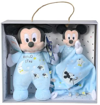 Simba Toys Simba Dickie Group Simba Dickie Mickey Mouse Glow-in-the-Dark Plush & Comforter (Gift Box)