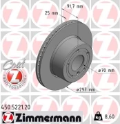 Stabdžių diskas ZIMMERMANN 450.5221.20 kaina