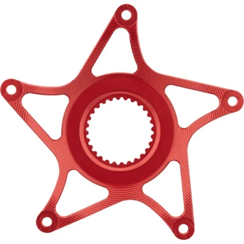 AbsoluteBlack E-BIKE Bosch Gen 4 Super Steel spider | 53mm Chainline | DM | Red