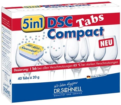 Indaplovių tabletės 5 in 1 DSC COMPACT TABS