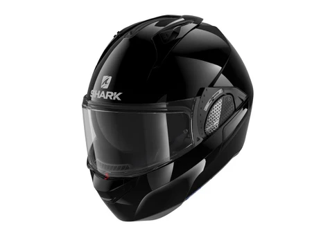 Šalmas su pasmakre SHARK EVO GT BLANK spalva juoda
