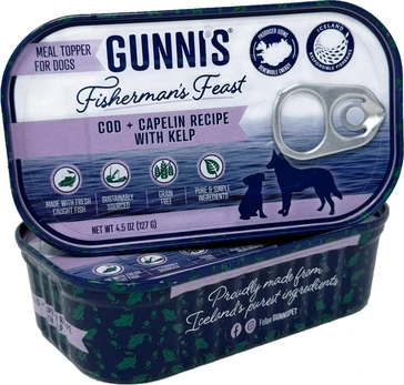 Gunnis - Toppers Cod & Capelin with Seaweed - 127 g