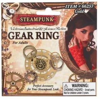 Rubies Steampunk fingerring