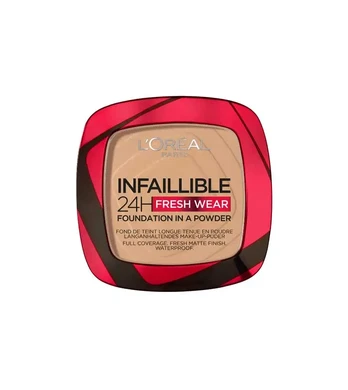Pudra L´Oréal Paris Infallible 24H Fresh Wear 140 Golden Beige, 9 g